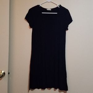 Olivia Rae Black Knit T-Shirt Dress